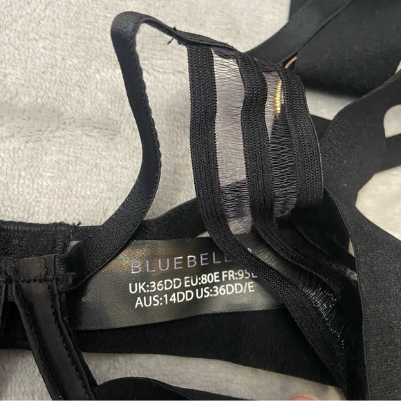 New! Bluebella Sutton strappy cage bra black banded 10491 - Picture 14 of 16